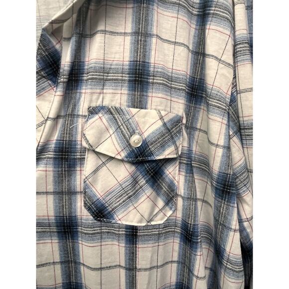 White Mark Couture Collection Shirt Dress Womens 3XL plaid pockets Button front - Picture 8 of 8